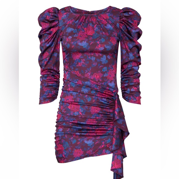 For Love And Lemons Floral BodyCon Dress Size Small - Picture 5 of 6